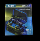 M10 Damix V 5.3 Bluetooth Wireless Earbuds with LED Display