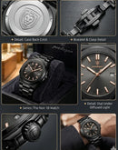 POEDAGAR Luxury Man's Quartz Wristwatch.