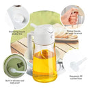 2-in-1 Glass Oil Sprayer &amp; Dispenser Bottle, 450 Ml