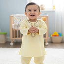 Eid Collection 2 Pcs Boy's Cotton Embroidered Kurta And Shalwar Suit
