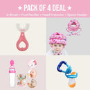 Baby Health Bundle Pack of 4 with Head Protector &amp; Spoon Feeder