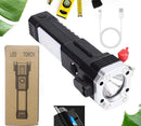 Rechargeable LED Torch Light Black Portable Camping Gear