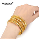 Women's Gold Tone Kara Bangle Set 2 Pcs Alloy