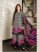 Latest 3 Pcs Unstitched Silky Suit 2026 – Digital Printed Long Airline Shirt