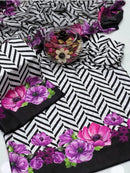 Latest 3 Pcs Unstitched Silky Suit 2026 – Digital Printed Long Airline Shirt