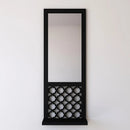 Set of 3 Wooden Mirror Wall Shelves,
