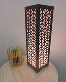 Modern Wooden Floor Lamp with Leaf Design For Home and Office.