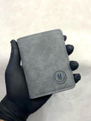 Premium Leather Wallet With Monogramed M design.