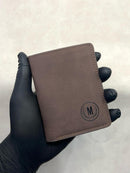 Premium Leather Wallet With Monogramed M design.