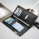 Men's PU Leather Bi-Fold Slim Wallet.
