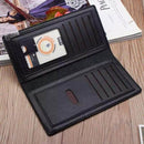 Men's PU Leather Bi-Fold Slim Wallet.