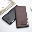 Men's PU Leather Bi-Fold Slim Wallet.