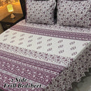3Pc Stitched 2 Sided Frill Bedsheets 😻   Stuff : Mix Cotton