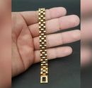 Gold Plated Unisex Chain Bracelet Adjustable Multicolor