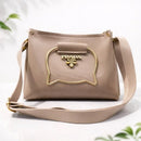 Stylish Shoulder & Crossbody Bag with Gold Accents | Adjustable Strap
