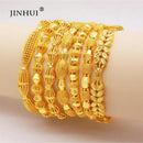 Women's Gold Tone Kara Bangle Set 2 Pcs Alloy