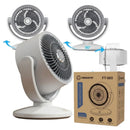 Rechargeable Mini Table Fan with LED Display & 3 Speeds